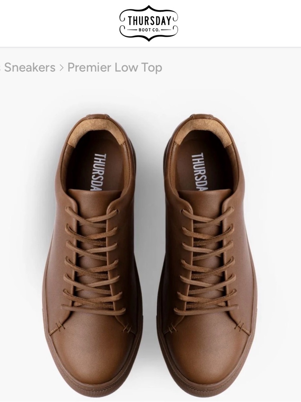 Thursday Boot Co. Premier Low Top Sneakers 10.5
